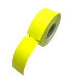 100x38 Termal Karton Raf Etiketi Sarı Kenarı Çentikli 20 rulo