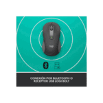 LOGITECH 910-006253, M650 Signature, Siyah, Sağ El, USB Nano 2,4G Kablosuz, 4000dpi, Optik, 5 Tuşlu, 24ay Pil Ömrü, Sessiz Mouse - Görsel 4
