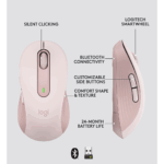 LOGITECH 910-006254, M650 Signature, Rose, Sağ El, USB Nano 2,4G Kablosuz, 4000dpi, Optik, 5 Tuşlu, 24ay Pil Ömrü, Sessiz Mouse - Görsel 3