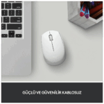 LOGITECH 910-006867, M171 White, USB Nano 2,4G Kablosuz, 1000dpi, Optik, 3 Tuşlu, 12ay Pil Ömrü, Mouse - Görsel 2