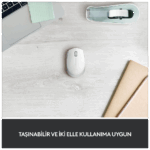 LOGITECH 910-006867, M171 White, USB Nano 2,4G Kablosuz, 1000dpi, Optik, 3 Tuşlu, 12ay Pil Ömrü, Mouse - Görsel 3