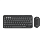 LOGITECH Pebble 2 Combo, Grafit, 920-012245, Bluetooth, Türkçe, Q, Multimedya, Mini Klavye Mouse Set