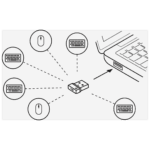 LOGITECH BOLT USB UNIFYING RECEIVER, 956-000008, USB Kablosuz Alıcı, 6 Cihaz için Tek Alıcı - Görsel 5