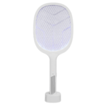 ASONIC AS-A25, Beyaz-Gri, 3000V, Raket Tipi, UV Mor Işıklı, 1200mAh, Bataryalı, Şarj Edilebilir, Sinek Öldürücü