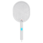 ASONIC AS-A26, Beyaz, 3000V, Raket Tipi, UV Mor Işıklı, 1200mAh, Bataryalı, Şarj Edilebilir, Katlanabilir, Sinek Öldürücü