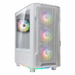 GAMDIAS ATHENA M6 Lite WH, 850W, 80+ Bronze, Tempered Glass, Mesh, ARGB, ATX, White Edition, GAMING KASA