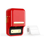NIIMBOT B21, Taşınabilir, Mürekkepsiz, Termal Etiket Yazıcı (Bluetooth, Type-C) Kırmızı - Görsel 2