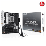ASUS B850M MAX GAMING WIFI, 4xDDR5, 3x M2, HDMI, DP, Type-C, Wi-Fi 6, Bluetooth v5.4, AM5 Soket GAMING Anakart