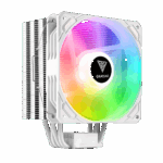 GAMDIAS BOREAS E1-410 WH, White Edition, 120mm, CPU Kule Tipi Hava Soğutma, Doğrudan Temas Teknolojisine Sahip 4 adet Gelişmiş Bakır Isı Borusu (AMD AM4-AM5 ve INTEL Tüm işlemciler ile uyumlu)