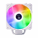 GAMDIAS BOREAS E1-410 WH, White Edition, 120mm, CPU Kule Tipi Hava Soğutma, Doğrudan Temas Teknolojisine Sahip 4 adet Gelişmiş Bakır Isı Borusu (AMD AM4-AM5 ve INTEL Tüm işlemciler ile uyumlu) - Görsel 2