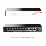 H3C Magic BS210T-HP, 10 Port, GigaBit, 8 Port PoE, 110W, +2 Port GigaBit Uplink, Metal Kasa, Yönetilemez, Masaüstü Switch