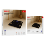 ASONIC BS260, Siyah, Bluetooth Destekli, Baskül. LCD Gösterge, 260x260mm, 180Kg a kadar ölçme. - Görsel 4