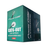 POWERGATE CAT6-OUT-CCA, Outdoor (Dış Mekan), Polietilen, 23AWG 0.57mm, UTP, CAT6, CCA Kablo, 305m, Siyah - Görsel 2