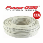 PowerGate CELL 100mt, 2+1 (2x0,22+0,25) CCA %40 Bakır Alışımlı, CCTV Güvenlik Kablosu