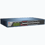 HIKVISION DS-3E0326P-E/M(B), 24 Port, MegaBit, PoE 250W, 1 Port GigaBit Uplink, 1 Port GigaBit SFP, Yönetilemez, Rack Mount Switch - Görsel 2