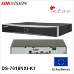 HIKVISION DS-7616NXI-K1, 16Kanal, 12Mpix, H265+, AcuSense, 1 HDD Desteği, 2160P Kayıt, 160Mbps Bant Genişliği, Metal Kasa, NVR - Görsel 4