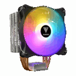 GAMDIAS BOREAS E1-410 Lite, ARGB, 120mm, CPU  Kule Tipi Hava Soğutma, Doğrudan Temas Teknolojisine Sahip 4 adet Gelişmiş Bakır Isı Borusu (AMD AM4 ve INTEL Tüm işlemciler ile uyumlu)