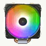 GAMDIAS BOREAS E1-410, ARGB, 120mm, CPU  Kule Tipi Hava Soğutma, Doğrudan Temas Teknolojisine Sahip 4 adet Gelişmiş Bakır Isı Borusu (AMD AM4-AM5 ve INTEL Tüm işlemciler ile uyumlu) - Görsel 2