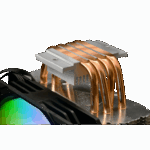 GAMDIAS BOREAS E1-410, ARGB, 120mm, CPU  Kule Tipi Hava Soğutma, Doğrudan Temas Teknolojisine Sahip 4 adet Gelişmiş Bakır Isı Borusu (AMD AM4-AM5 ve INTEL Tüm işlemciler ile uyumlu) - Görsel 3