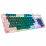 ACER eMachines, EAK100, Yeşil/Beyaz, USB Kablolu, RGB Backlight, RED Switch, Mekanik, Türkçe Q, 100 Tuşlu, Gaming Klavye - Görsel 2