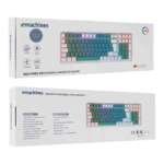 ACER eMachines, EAK100, Yeşil/Beyaz, USB Kablolu, RGB Backlight, RED Switch, Mekanik, Türkçe Q, 100 Tuşlu, Gaming Klavye - Görsel 5