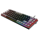 ACER eMachines, EAK68, Siyah/Gri, USB Kablolu, RGB Backlight, RED Switch, Mekanik, Türkçe Q, 68 Tuşlu, Gaming Klavye - Görsel 3