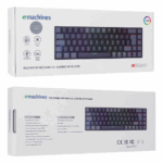 ACER eMachines, EAK68, Siyah/Gri, USB Kablolu, RGB Backlight, RED Switch, Mekanik, Türkçe Q, 68 Tuşlu, Gaming Klavye - Görsel 5