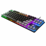 ACER eMachines, EAK87, Siyah/Gri, USB Kablolu, RGB Backlight, RED Switch, Mekanik, Türkçe Q, 87 Tuşlu, Gaming Klavye - Görsel 3