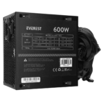 EVEREST EPS-600A, Peak 600W, 12cm Fan, ATX, Aktif PFC, GAMING Power Supply (PSU) Bulk - Görsel 5