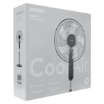EVEREST FAN11, SİYAH, CoolAir, 3 Kademeli Hız, 40cm 5 Kanat Pervane ve Çerçeve, 45W, Otomatik Salınım, Yükseklik Ayarlı Vantilatör - Görsel 5