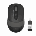 A4 TECH FG10CS AIR2, Grey, SILENT, FSTYLER, 2,4Ghz Kablosuz, USB-C den şarj edilebilir, Optik Mouse, 10-15Metre, 4 Buton, Nano Alıcı