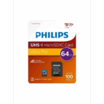 PHILIPS FM64MP65B, 64GB, SDXC, UHS-I, V30, Class10, MicroSD Kart Bellek (SD Adaptörlü)