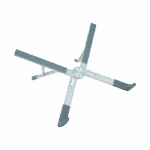 FRISBY FNC-5140ST, 10"-17.3" Taşınabilir,  Katlanır, Notebook Standı, 5 Kademeli Ayarlanabilir Yükseklik, Alüminyum (Gümüş)