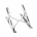 FRISBY FNC-5150ST, 10"-15.6" Taşınabilir,  Katlanır, Notebook Standı, 7 Kademeli Ayarlanabilir Yükseklik, Alüminyum (Gümüş)