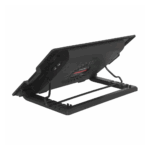 FRISBY FNC-37ST 14cm Fan, 10"-17" Notebook Soğutucu, 5 Kademeli Stand, Mavi Ledli (Siyah) - Görsel 2