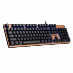 GAMDIAS AURA GK1, USB Kablolu, İngilizce,  Çok Renkli Arka Aydınlatma, Red Mekanik Switch, Bronz Edition, Gaming Klavye - Görsel 2