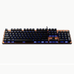 GAMDIAS AURA GK1, USB Kablolu, İngilizce,  Çok Renkli Arka Aydınlatma, Red Mekanik Switch, Bronz Edition, Gaming Klavye - Görsel 4