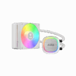 GAMDIAS AURA GL120 V2 WH, White Edition, 120mm,  RGB, 1 Fanlı, CPU Sıvı Soğutma