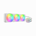 GAMDIAS AURA GL360 V2 WH, White Edition, 360mm,  RGB, 3 Fanlı, CPU Sıvı Soğutma