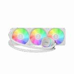 GAMDIAS AURA GL360 V2 WH, White Edition, 360mm,  RGB, 3 Fanlı, CPU Sıvı Soğutma - Görsel 3