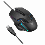 GAMDIAS AURA GS4, Çok Renkli Aydınlatma,  USB Kablolu, 6 Tuşlu, Gaming Mouse, 3.600 DPI, Siyah - Görsel 2