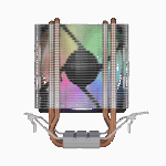 GAMDIAS BOREAS E1-210 Lite, 92mm, CPU  Kule Tipi Hava Soğutma, Doğrudan Temas Teknolojisine Sahip 2 adet Gelişmiş Bakır Isı Borusu (AMD AM5 ve INTEL Tüm işlemciler ile uyumlu) - Görsel 3