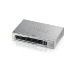 ZyXEL GS1005HP, 5 Port, GigaBit, PoE 60W, Yönetilemez, Masaüstü Switch