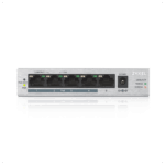 ZyXEL GS1005HP, 5 Port, GigaBit, PoE 60W, Yönetilemez, Masaüstü Switch - Görsel 2