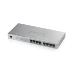 ZyXEL GS1008HP, 8 Port, GigaBit, PoE 60W, Yönetilemez, Masaüstü Switch