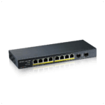 ZyXEL GS1100-10HP, 8 Port, Gigabit, PoE 130W, 2 Port GigaBit SFP, Yönetilemez, Masaüstü Switch - Görsel 2