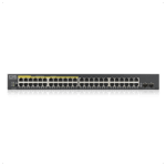 ZyXEL GS1900-48HP V2, 48 Port, Gigabit, 24 Port PoE 170W, 2 Port GigaBit SFP, Yönetilebilir, Rackmount Switch - Görsel 2