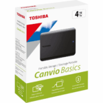 TOSHIBA HDTB540EK3CA, Canvio Basic, 4TB, 2.5" USB 3.2, Taşınabilir, Harici HDD, (Black) - Görsel 5