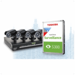 TOSHIBA S300, HDWT840UZSVA, 3.5", 4TB, 256Mb 5400 Rpm, 7/24 Güvenlik HDD - Görsel 3