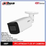 DAHUA IPC-HFW2441T-ZAS-2713, 4Mpix, 2,7-13,5mm Motorize Lens, H265+,Starlight, 60Mt Gece Görüşü, Dahili Mikrofon, IP67, PoE Bullet IP Kamera